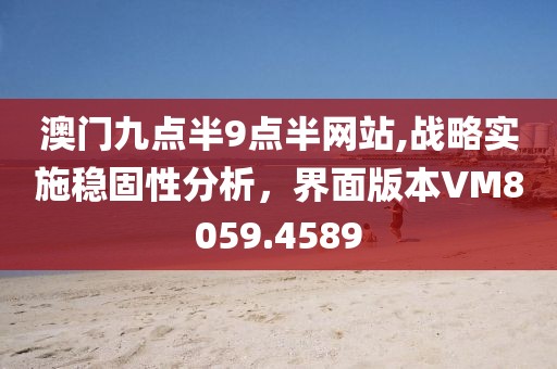 澳门九点半9点半网站,战略实施稳固性分析，界面版本VM8059.4589