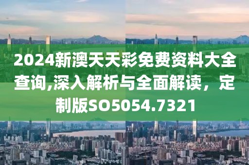 2024新澳天天彩免费资料大全查询,深入解析与全面解读，定制版SO5054.7321