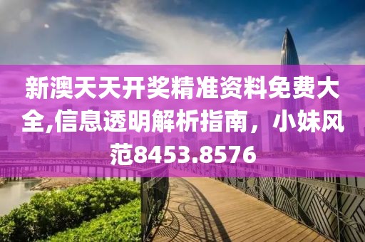 新澳天天开奖精准资料免费大全,信息透明解析指南，小妹风范8453.8576