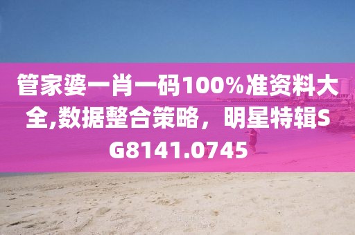 管家婆一肖一码100%准资料大全,数据整合策略，明星特辑SG8141.0745