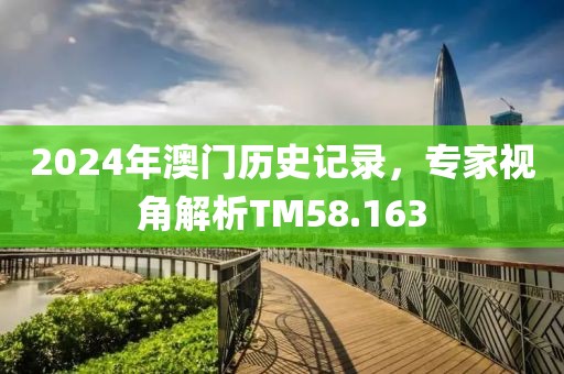 2024年澳门历史记录，专家视角解析TM58.163