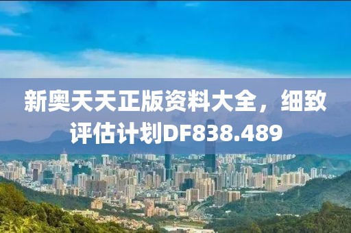 新奥天天正版资料大全，细致评估计划DF838.489