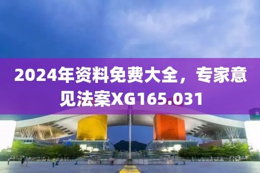 2024年资料免费大全，专家意见法案XG165.031