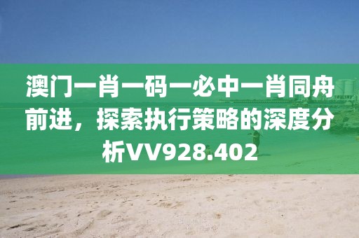 澳门一肖一码一必中一肖同舟前进，探索执行策略的深度分析VV928.402