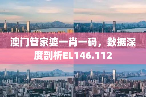 澳门管家婆一肖一码，数据深度剖析EL146.112