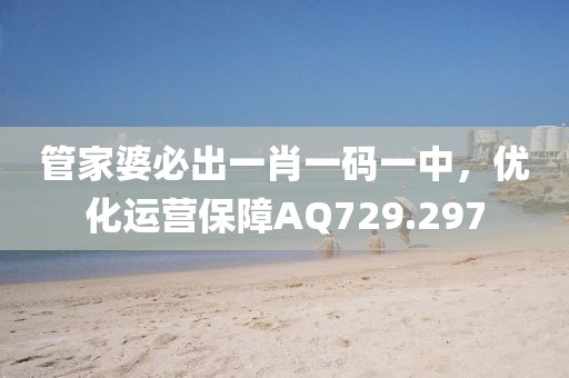管家婆必出一肖一码一中，优化运营保障AQ729.297