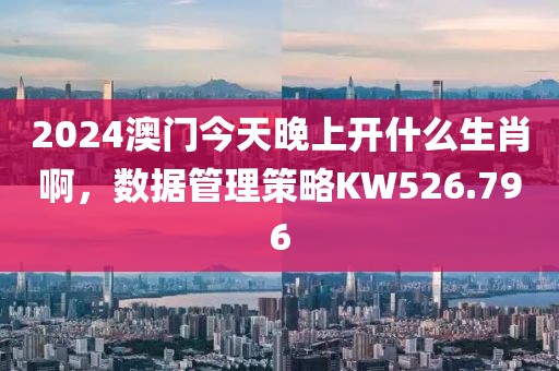 2024澳门今天晚上开什么生肖啊，数据管理策略KW526.796