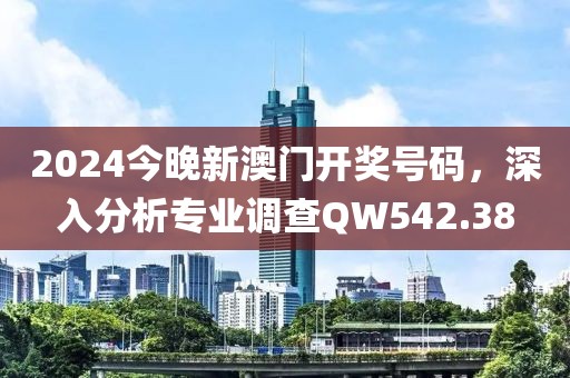 2024今晚新澳门开奖号码，深入分析专业调查QW542.38