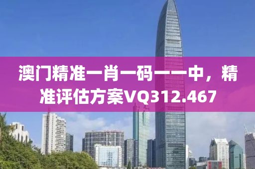 澳门精准一肖一码一一中，精准评估方案VQ312.467