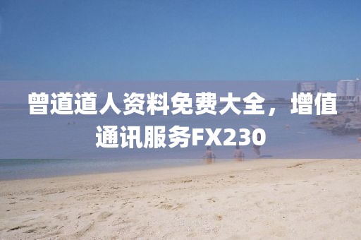 曾道道人资料免费大全，增值通讯服务FX230