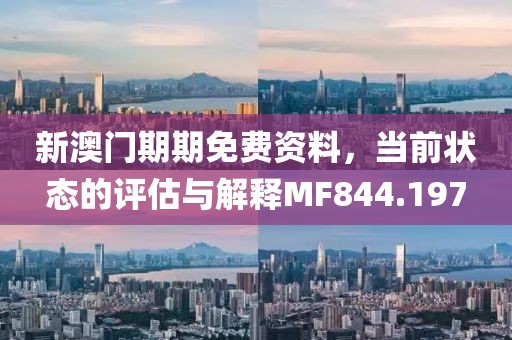 新澳门期期免费资料，当前状态的评估与解释MF844.197