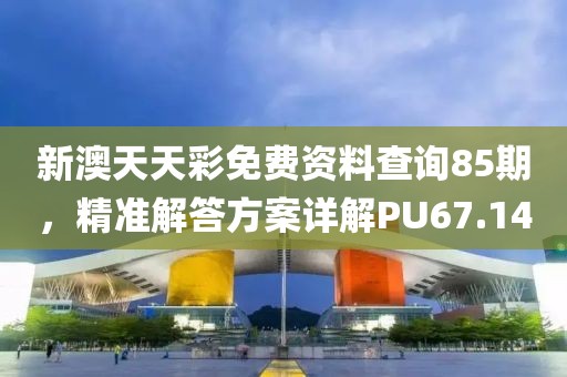 新澳天天彩免费资料查询85期，精准解答方案详解PU67.14