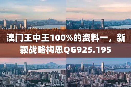 澳门王中王100%的资料一，新颖战略构思QG925.195