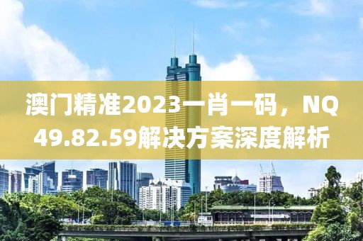 澳门精准2023一肖一码，NQ49.82.59解决方案深度解析