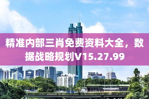 精准内部三肖免费资料大全，数据战略规划V15.27.99