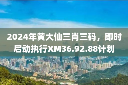 2024年黄大仙三肖三码，即时启动执行XM36.92.88计划