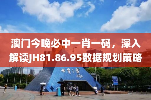 澳门今晚必中一肖一码，深入解读JH81.86.95数据规划策略