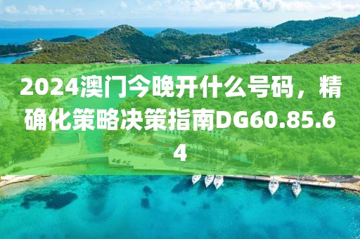 2024澳门今晚开什么号码，精确化策略决策指南DG60.85.64