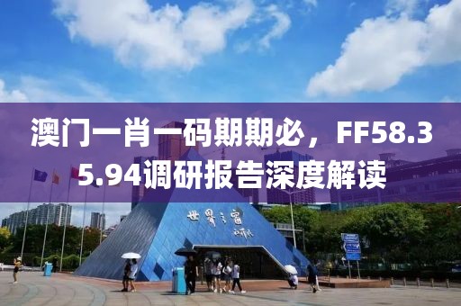 澳门一肖一码期期必，FF58.35.94调研报告深度解读