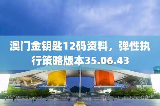 澳门金钥匙12码资料，弹性执行策略版本35.06.43