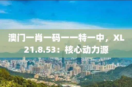 澳门一肖一码一一特一中，XL21.8.53：核心动力源