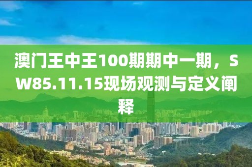 澳门王中王100期期中一期，SW85.11.15现场观测与定义阐释