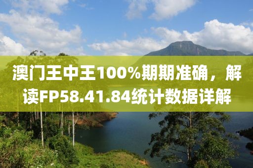 澳门王中王100%期期准确，解读FP58.41.84统计数据详解