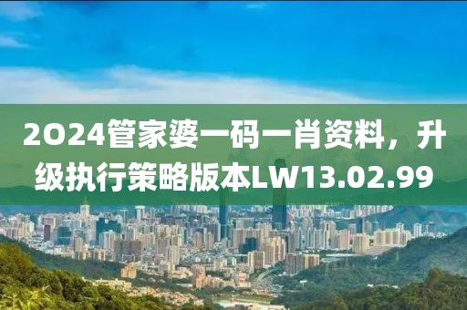 2O24管家婆一码一肖资料，升级执行策略版本LW13.02.99