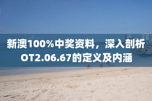 新澳100%中奖资料，深入剖析OT2.06.67的定义及内涵