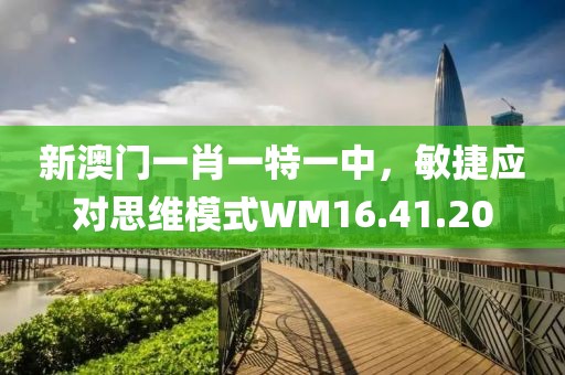 新澳门一肖一特一中，敏捷应对思维模式WM16.41.20