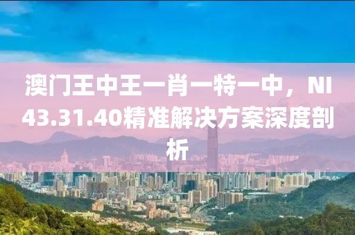 澳门王中王一肖一特一中，NI43.31.40精准解决方案深度剖析