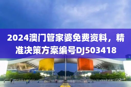 2024澳门管家婆免费资料，精准决策方案编号DJ503418