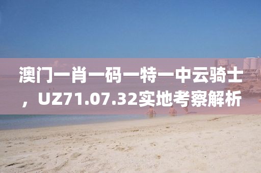 澳门一肖一码一特一中云骑士，UZ71.07.32实地考察解析