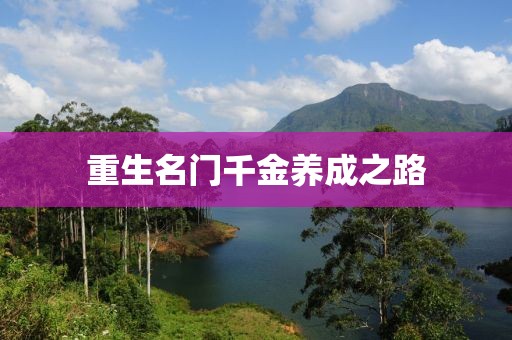 重生名门千金养成之路