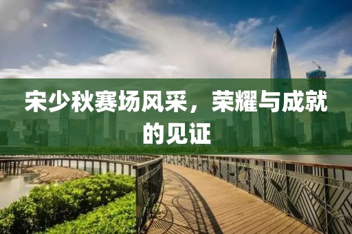 宋少秋赛场风采，荣耀与成就的见证