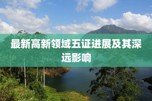 最新高新领域五证进展及其深远影响