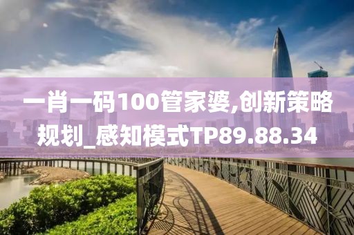 一肖一码100管家婆,创新策略规划_感知模式TP89.88.34