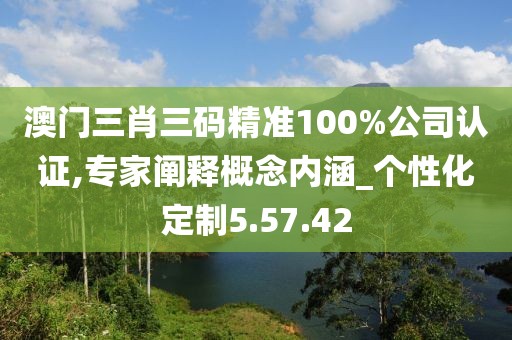 澳门三肖三码精准100%公司认证,专家阐释概念内涵_个性化定制5.57.42