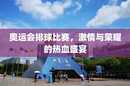 奥运会排球比赛，激情与荣耀的热血盛宴