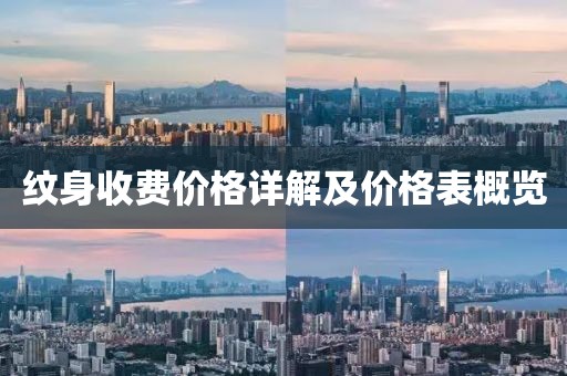 纹身收费价格详解及价格表概览