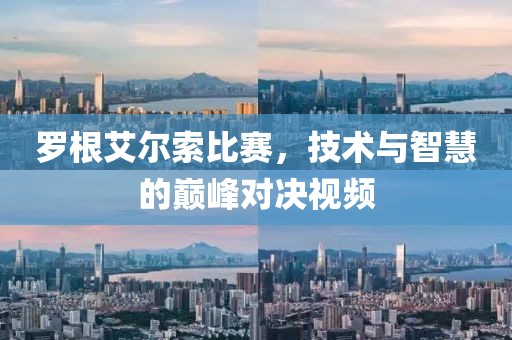 罗根艾尔索比赛，技术与智慧的巅峰对决视频