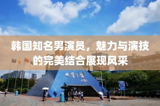 韩国知名男演员，魅力与演技的完美结合展现风采